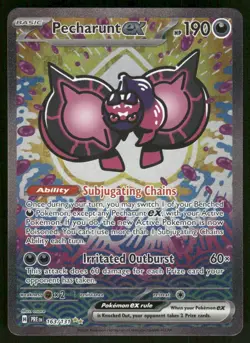 Pokemon Cards Pecharunt ex 163/131 Prismatic Evolutions NM *1 - Image 1