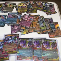 Pokemon bundle of 81 ex cards. Job lot pokemon sleeved NM Phantasmal Mega Mixed - Image 2