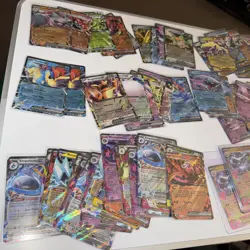 Pokemon bundle of 81 ex cards. Job lot pokemon sleeved NM Phantasmal Mega Mixed - Image 3