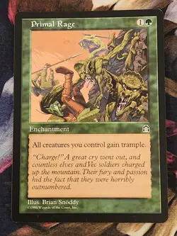 MTG Primal Rage - Stronghold NM - Image 1