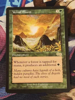 MTG Vernal Bloom - Urza's Saga NM - Image 1
