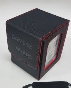 Deck Box Commander 100+ - 16mm Dice - Sleeves - Dice Bag - MTG - BLACK/RED - Image 3