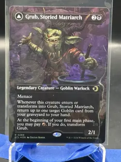 Grub, Storied Matriarch (Borderless) R Foil Lorwyn Eclipsed 289 NM - Image 1