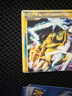 ULTRA RARE Raikou & Suicune Legend Set 92/95 93 Pokemon Unleashed - LP (DAMAGED) - Image 4