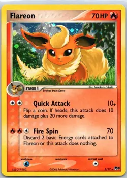 FLAREON ~ Pop Series 3 HOLO RARE (#2/17) Pokemon TCG ~LOOK! - Image 1