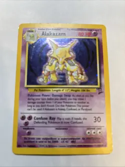 Pokemon Alakazam TCG 1/130 Base Set 2 Holo Rare - Image 1