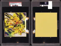 Pokemon Center - 2020 SHIKISHI ART 4 #15 Pikachu & Raichu 🔥 PSA 10 Low Pop - Image 2