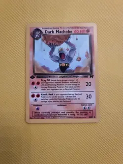 Pokemon Card Dark Machoke Team Rocket 1st Edition Uncommon 40/82 Near Mint - Image 1