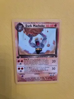 Pokemon Card Dark Machoke Team Rocket 1st Edition Uncommon 40/82 Near Mint - Image 3