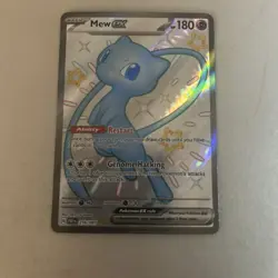 Mew ex 216/091 Holo Pokemon TCG Scarlet Violet Paldean Fates - Image 1