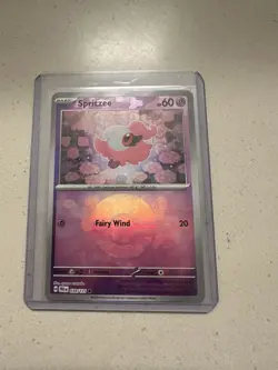 Spritzee 038/131 Prismatic Evolutions Pokeball Pattern Reverse Pokemon TCG NM - Image 1