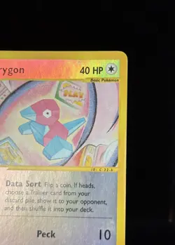 Porygon 103b/147 Aquapolis | Reverse Holo | e-Reader WOTC | Vintage Pokemon | MP - Image 4