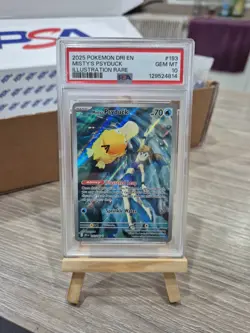 Pokemon 2025 Mistys Psyduck Illustration Rare #193 PSA Gem 💎 MINT 10 - Image 1