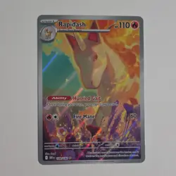 Pokemon Rapidash 189/182 Sv10: Destined Rivals Holo 110 HP Illustration Rare En. - Image 1
