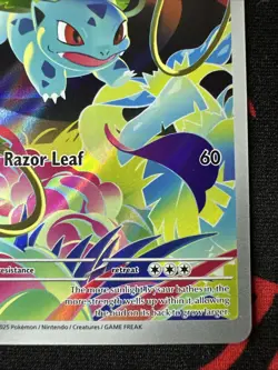 POKEMON MEGA EVOLUTION! IVYSAUR! ILLUSTRATION RARE! 134/132 NM/LP - Image 5
