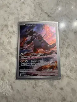 Pokemon TCG Groudon Illustration Rare Paradox Rift 199/182 Near Mint - Image 1