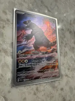 Pokemon TCG Groudon Illustration Rare Paradox Rift 199/182 Near Mint - Image 3