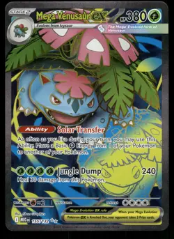 Pokemon Mega Venusaur ex 155/132 Mega Evolution Full Art 2025 Near Mint - Image 1