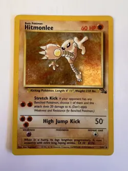 Pokemon Hitmonlee 7/62 Fossil Holo - HP - Image 1