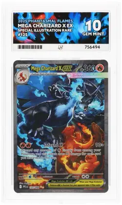 Pokemon TCG Mega Charizard X EX 125/094 🔥 - Ace 10 PERFECT SUBGRADES - Image 5