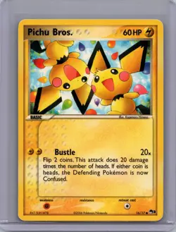 Pichu Bros. Regular (16/17) - Pokemon TCG - 2006 POP Series 3 - LP/NM - Image 1