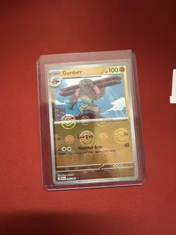 Gurdurr 048/086 Common Pokeball Reverse Holo - Pokemon TCG Black Bolt - Image 1