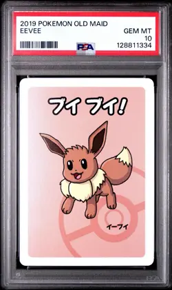 2019 Pokemon Old Maid - Eevee - Gem Mint PSA 10 - 2025 Cert - Image 1