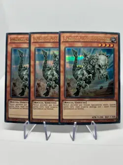 3x Yugioh Fossil Dyna Pachycephalo Ultra Rare Italian DUSA-IT066 1st Edition NM - Image 1