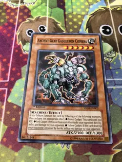 Yugioh! LP Ancient Gear Gadjiltron Chimera - SD10-EN002 - Common - 1st Edition L - Image 1