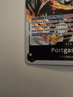 One Piece Card Game Portgas D Ace ST13-002 Alt Art Leader The Three Brothers NM - Image 5