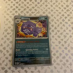 Pokemon Card Weezing Pokemon 151 Reverse Holo Rare 110/165 Near Mint - Image 1