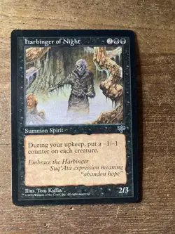 MTG 1x Harbinger of Night Mirage Legacy Magic the Gathering Card x1 NM - Image 1