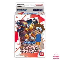 Digimon Card Game Start Deck Gaia Red Korean Version STK-01 - Image 1
