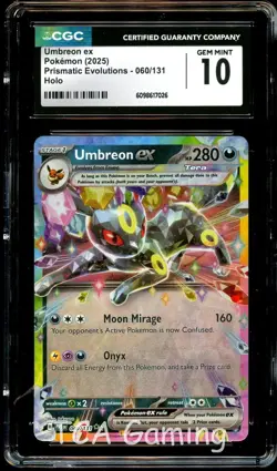 CGC 10 GEM MINT Umbreon Ex 060/131 HOLO RARE Pokemon Card 026 - Image 1
