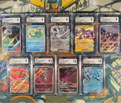 lot of 9 cgc graded pokemon cards, awesome bulk deal. great for givy's. - Image 1