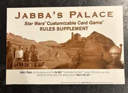 Star Wars CCG Rules Supplement and Card List - Jabba's Palace - Image 1