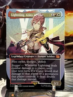 MTG | Lightning, Army of One (Borderless) (0400) ✨FOIL✨ [FINAL FANTASY] - Image 1