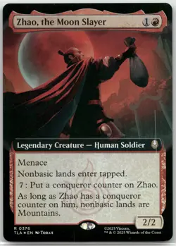 MTG Zhao, the Moon Slayer (Extended Art) Foil NM Avatar Last Airbender Magic 376 - Image 1