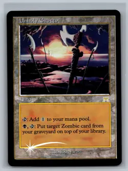 Magic The Gathering Onslaught Unholy Grotto #327/350 Foil MTG TCG CCG - Image 1