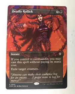Deadly Rollick (Borderless) Commander Masters Regular - Image 1