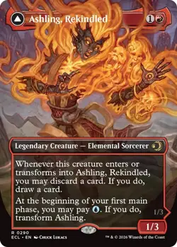 (BORDERLESS) Ashling, Rekindled (290) - Lorwyn Eclipsed (ECL) - MTG - Image 1