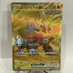 Pokemon Gouging Fire EX Holo Hyper Rare SV05 Temporal Forces 214/162 - Image 1