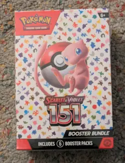 Pokemon Scarlet Violet 151 Booster Bundle 6-Pack, Factory-Sealed - Image 1