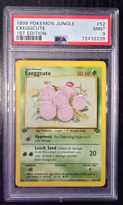 Pokemon - Exeggcute 1st Ed - Jungle Set - #52 -PSA 9 - Image 1