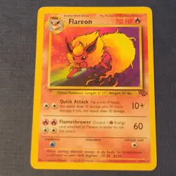 Pokemon Flareon 19/64 Jungle Regular Moderately/Heavily Played *FREE SHIPPING* - Image 1