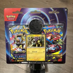 2x Pokemon Mega Evolution & Phantasmal Flames 2-Pack Blister Sealed - Raikou - Image 4