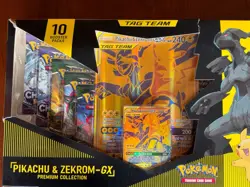 Nintendo Pokemon TCG Pikachu and Zekrom-GX Tag Team Premium Collection - Image 1