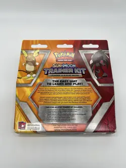 Pokemon TCG Sun and Moon Trainer Kit Lycanroc & Alolan Raichu Sealed - Damaged - Image 3