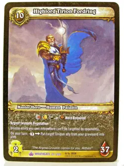 World of Warcraft TCG - Wrathgate Epic/Rare Karte aussuchen - WoW - Image 1