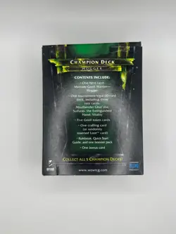 World Of Warcraft TCG Champion Deck Hogger Sealed Cards - Image 3